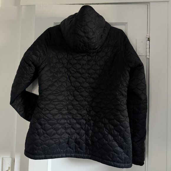 Quilted Lightweight Water-Resistant Sherpa-Lined Hooded Puffer - Picture 9 of 9